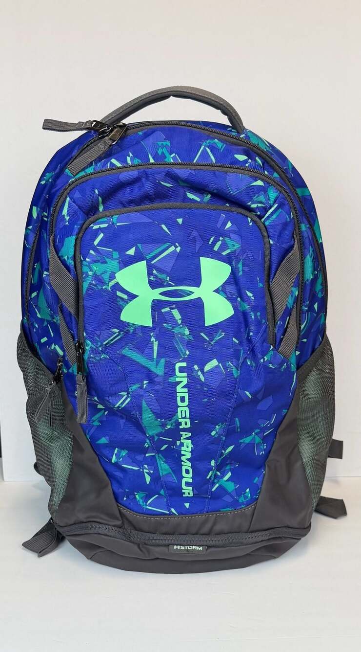 Under Armour Scrimmage 2.0 Storm Laptop Backpack Blue/Green Geometric